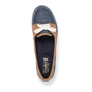 Keds Navy and Tan Boat Shoes
